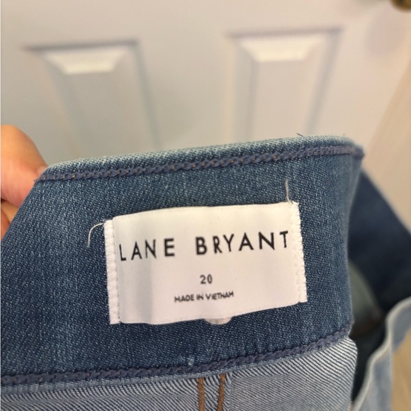 Lane Bryant Blue Straight Leg Jeans with Pearl Accents NWT - Picture 6 of 6